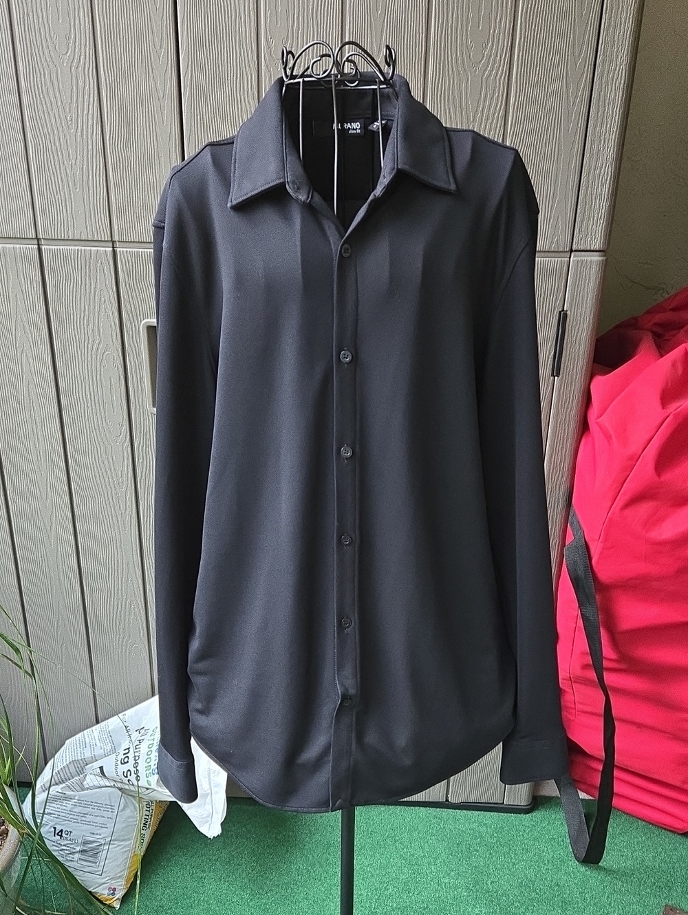 Murano Black Long-Sleeve Dress Shirt